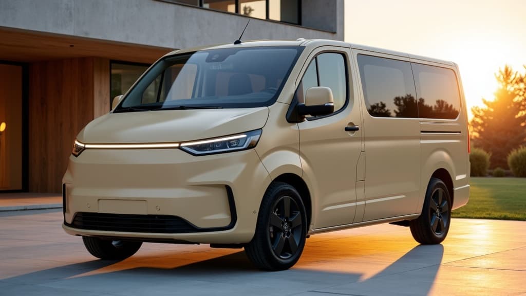 Wayhaven in sand - three-quarter view at modern architecture